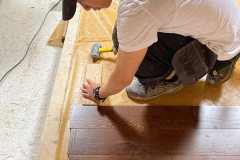 yca-student-installing-hardwood-floors